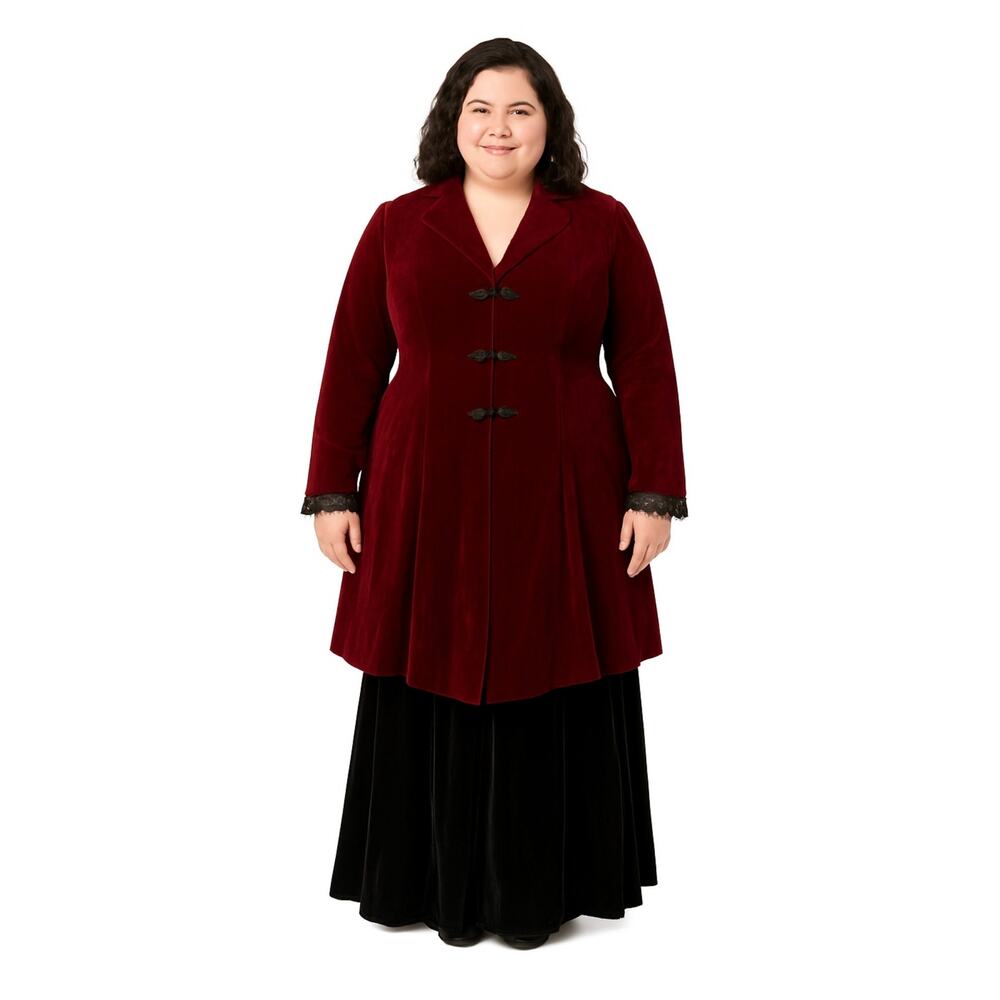 Halloween Costumes Plus Size Vampire Jacket & Skirt